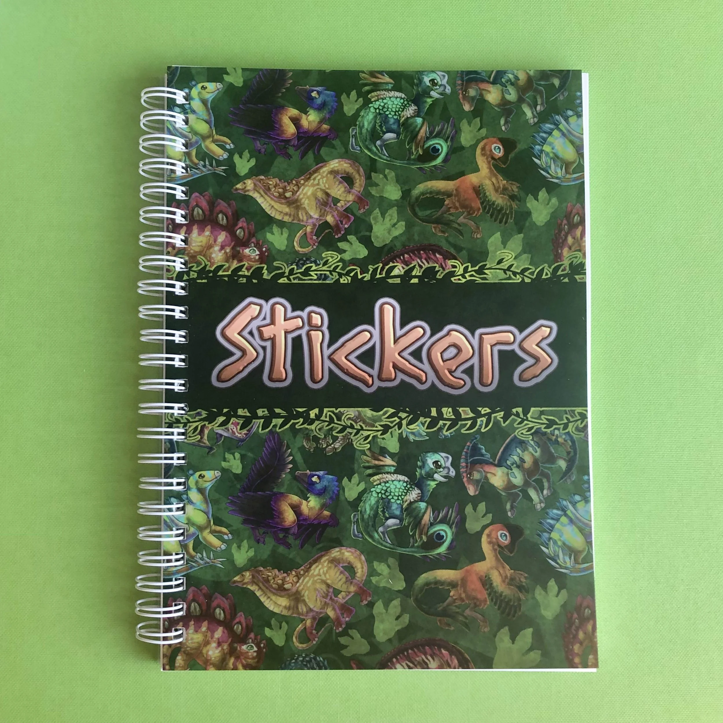 Green Dinosaur Sticker Book