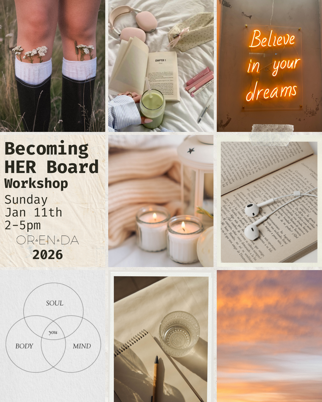Becoming HER board 2026                          Jan 11th 2026 2-5pm