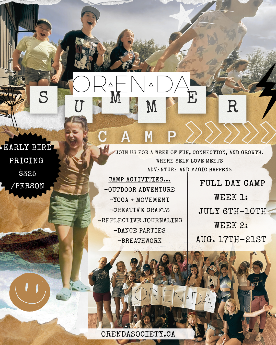 WEEK 1: Summer Soul Sessions Camp    JULY 6-10th 2026- GIRLS AGES 8-12