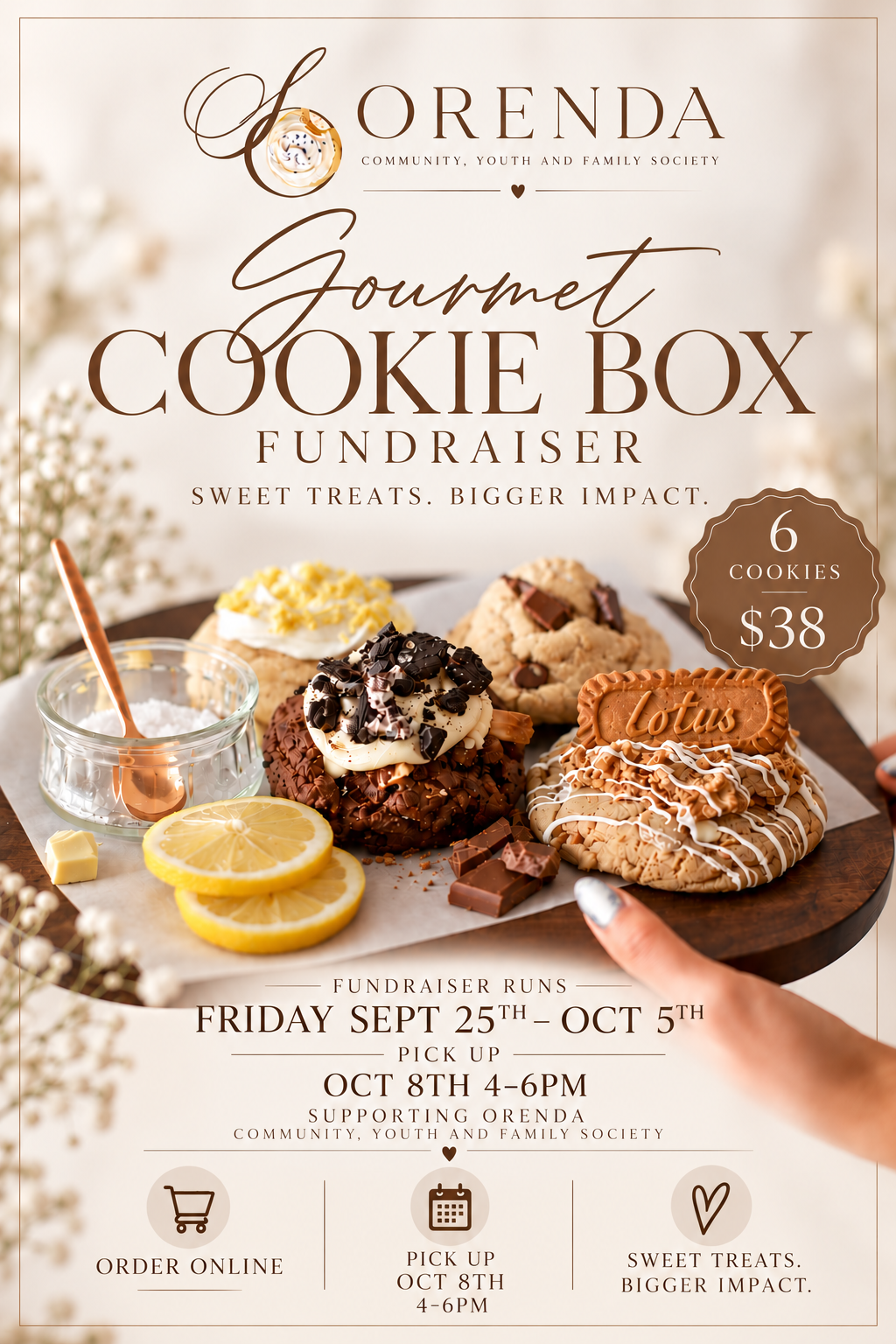 Sunday Crumbs × ORENDA 🍪 Fundraiser