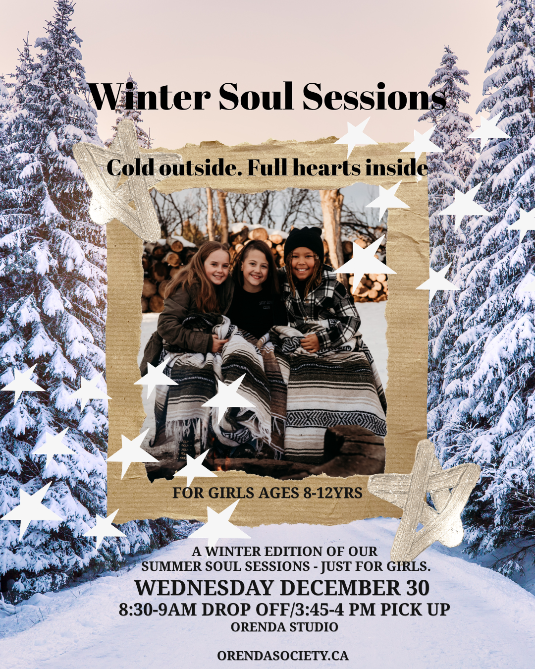 Winter Soul Session- Dec 30th 2026            One day Camp Girls ages 8-12.
