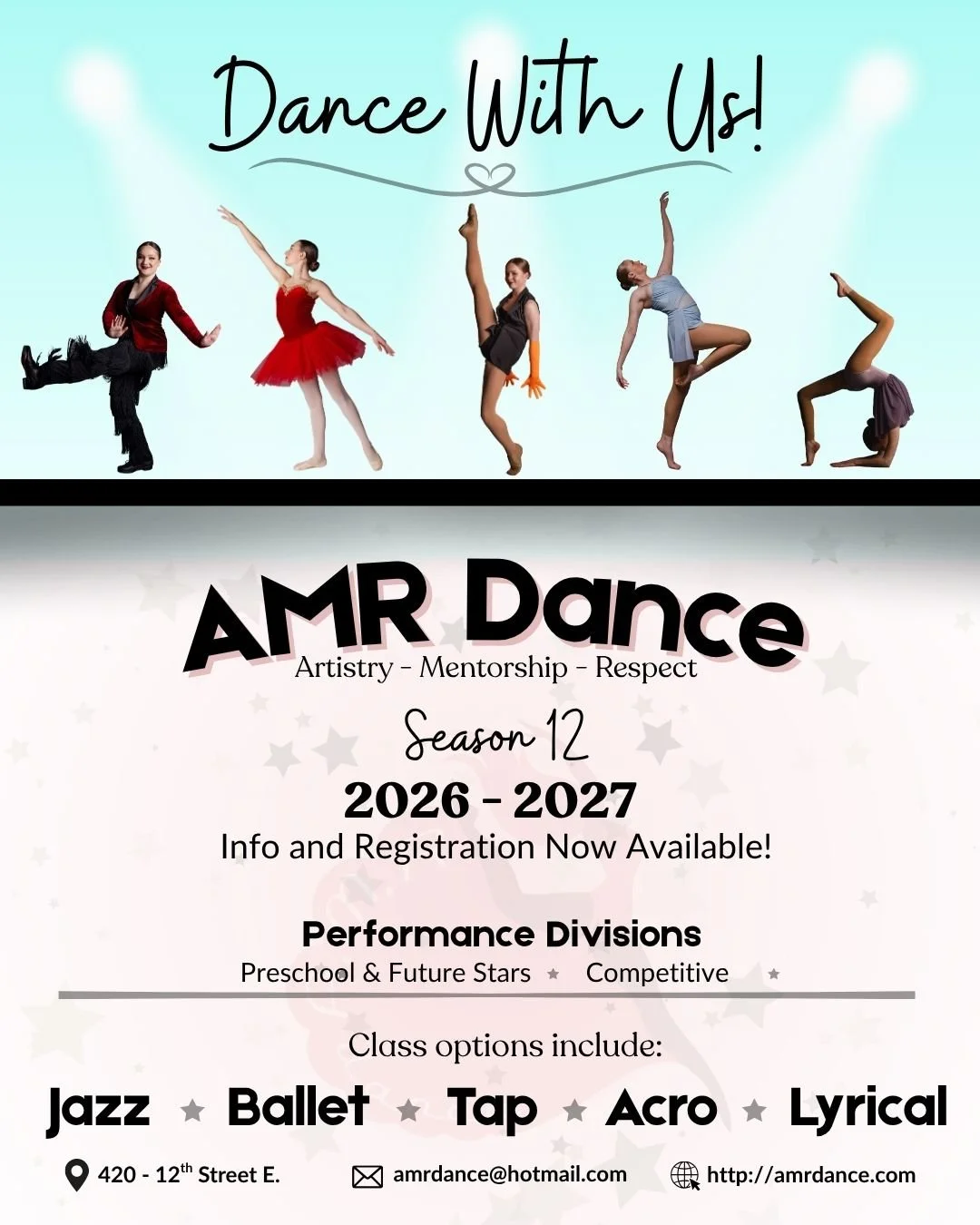Pricing - Schedule - Registration through Parent Portal 