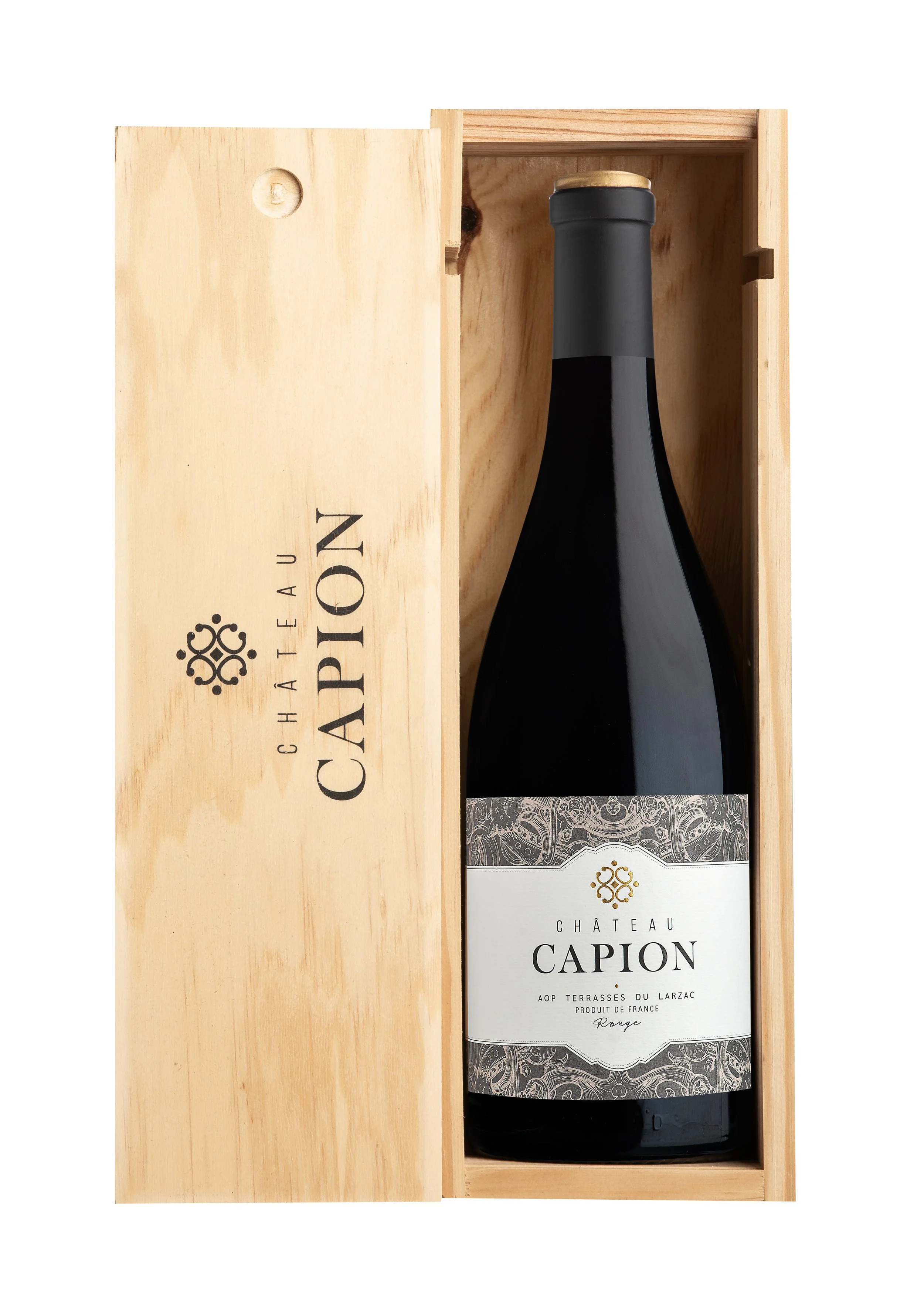 Coffret bois Château Capion Rouge 2018