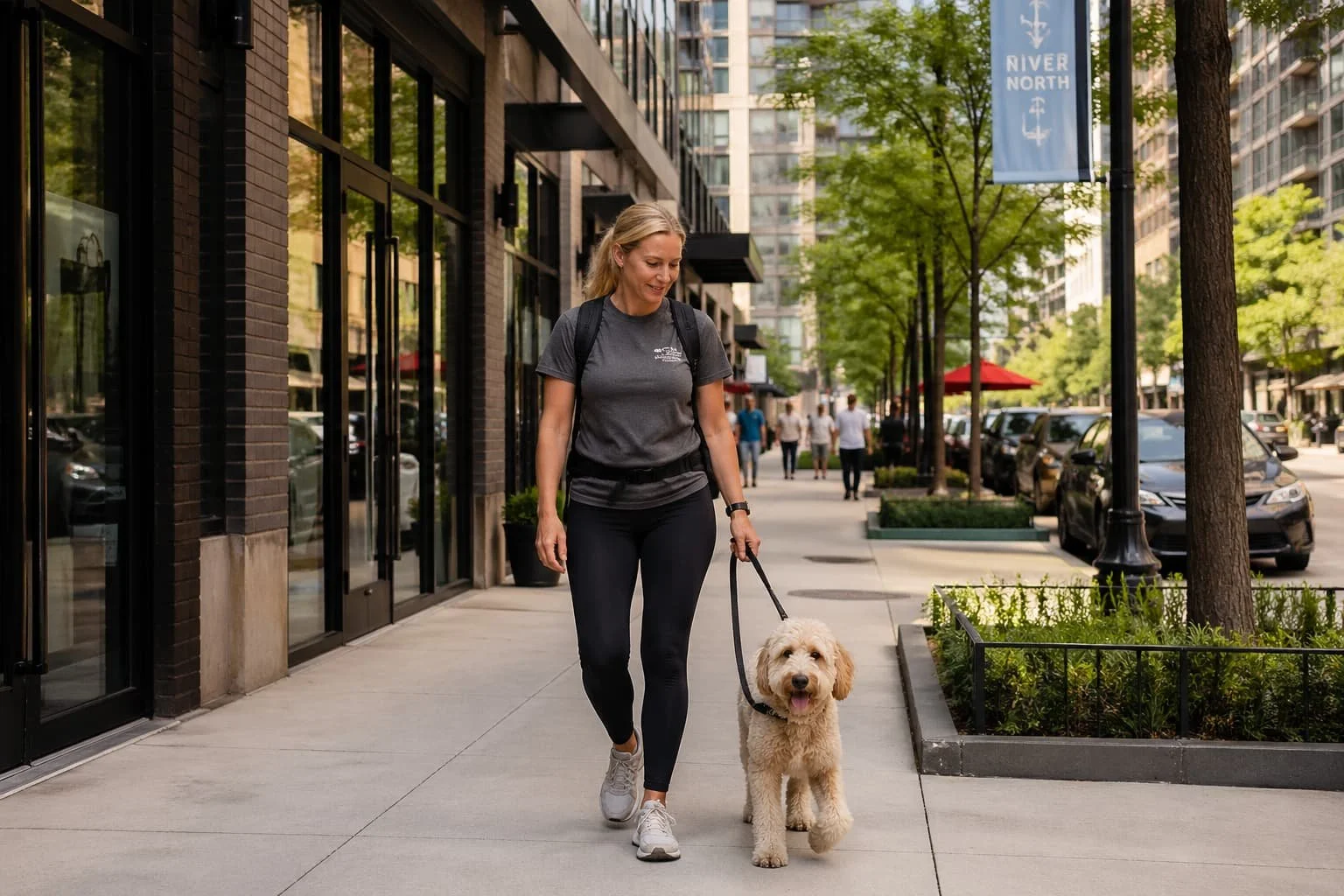 Dog Walker in River North Chicago