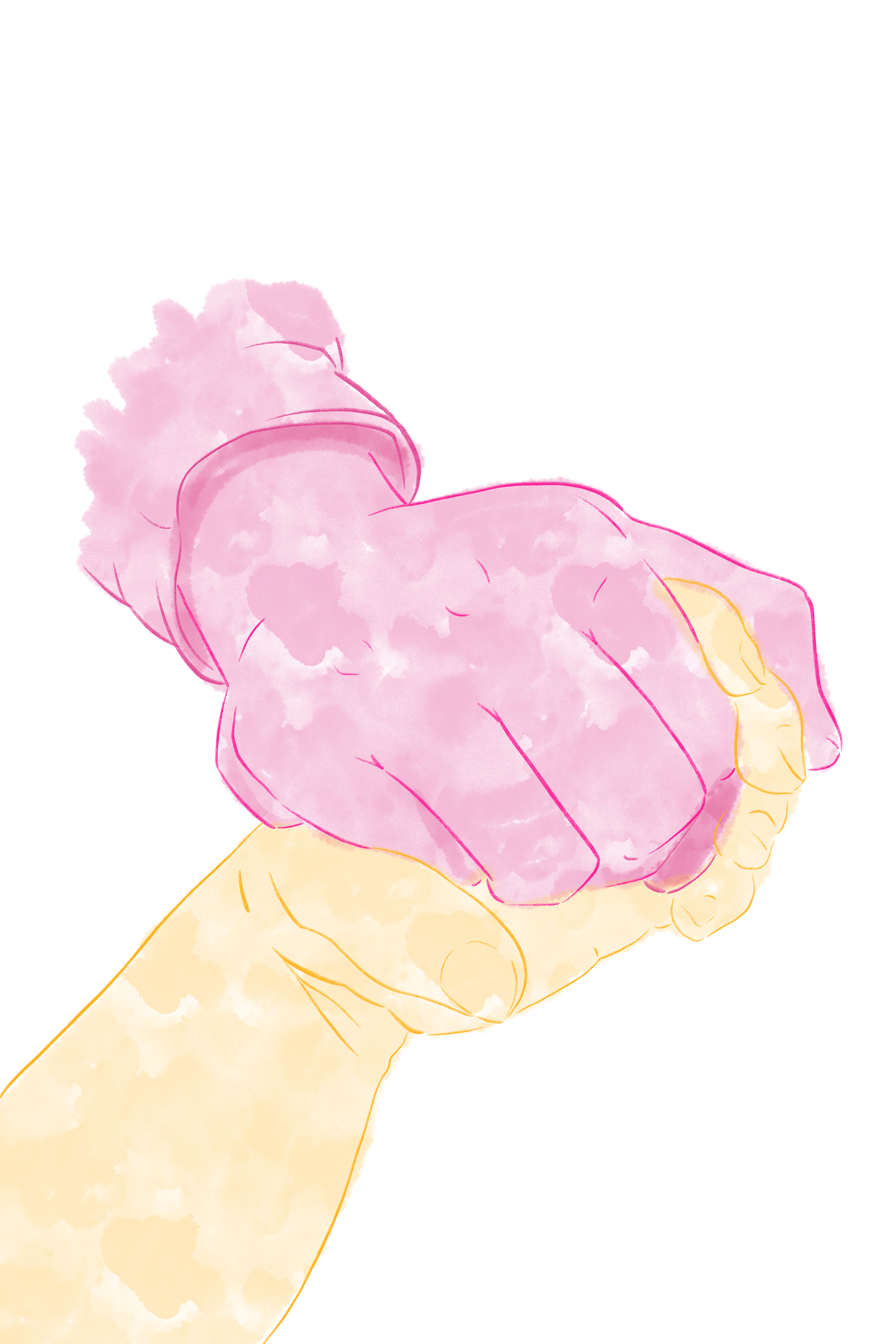 Hands and love | Illustrator | Procreate | 2020