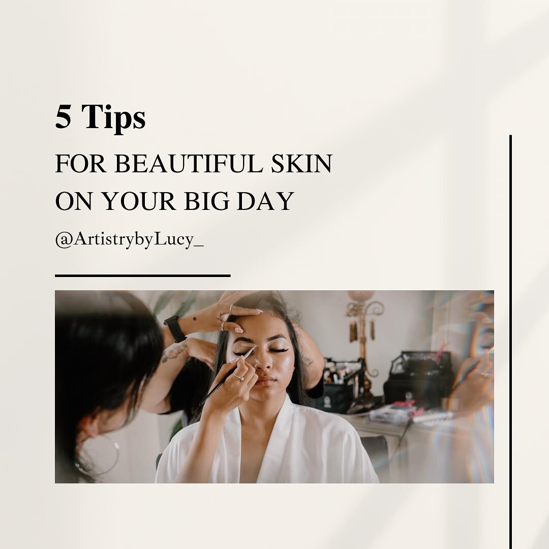 It&rsquo;s so important to get on a routine leading up to the big day! I always advise clients to find a reliable esthetician and get on a plan for your skin concerns. If you&rsquo;re in the market for a esthetician here&rsquo;s a list of local amazi