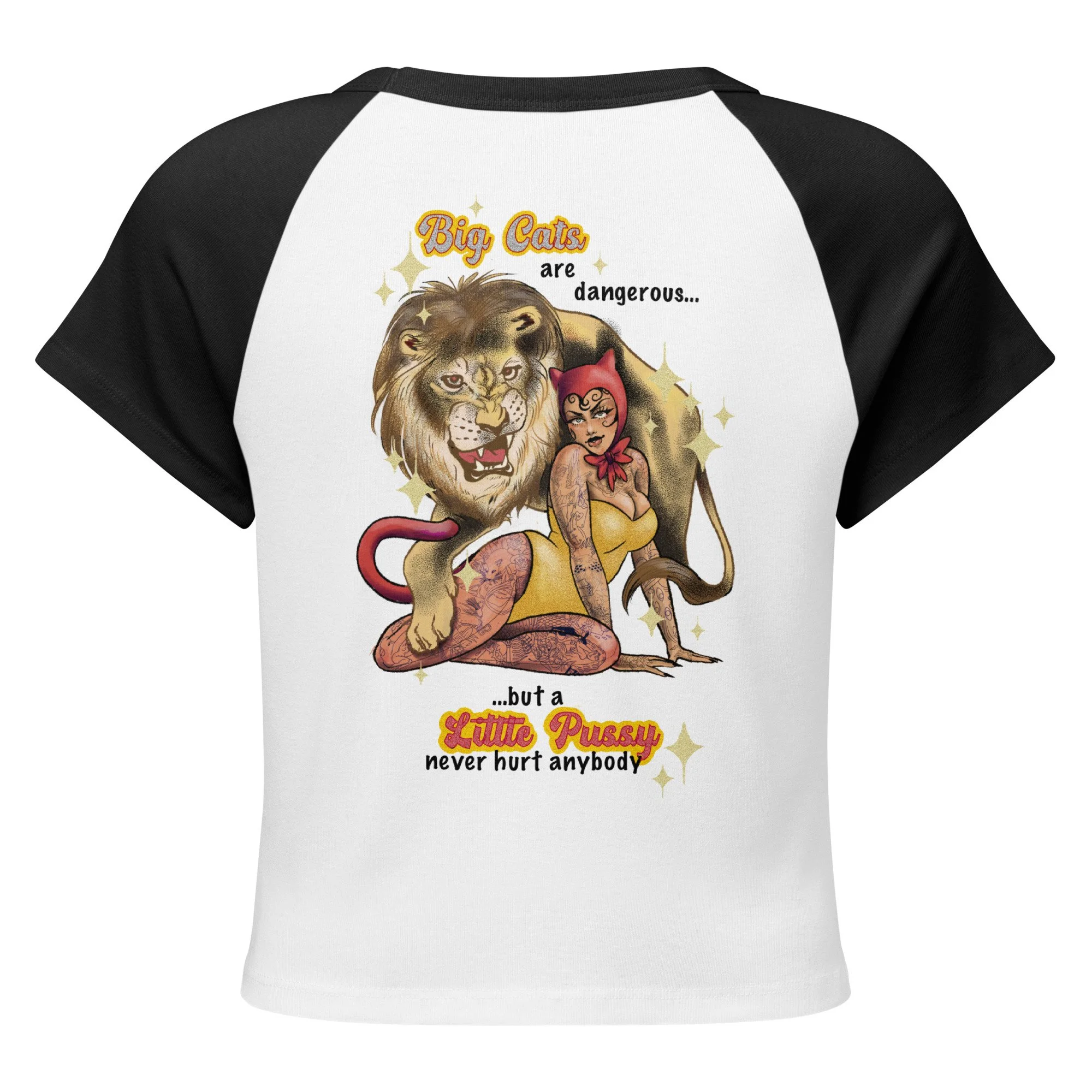 Pretty Kitty Raglan Baby Tee