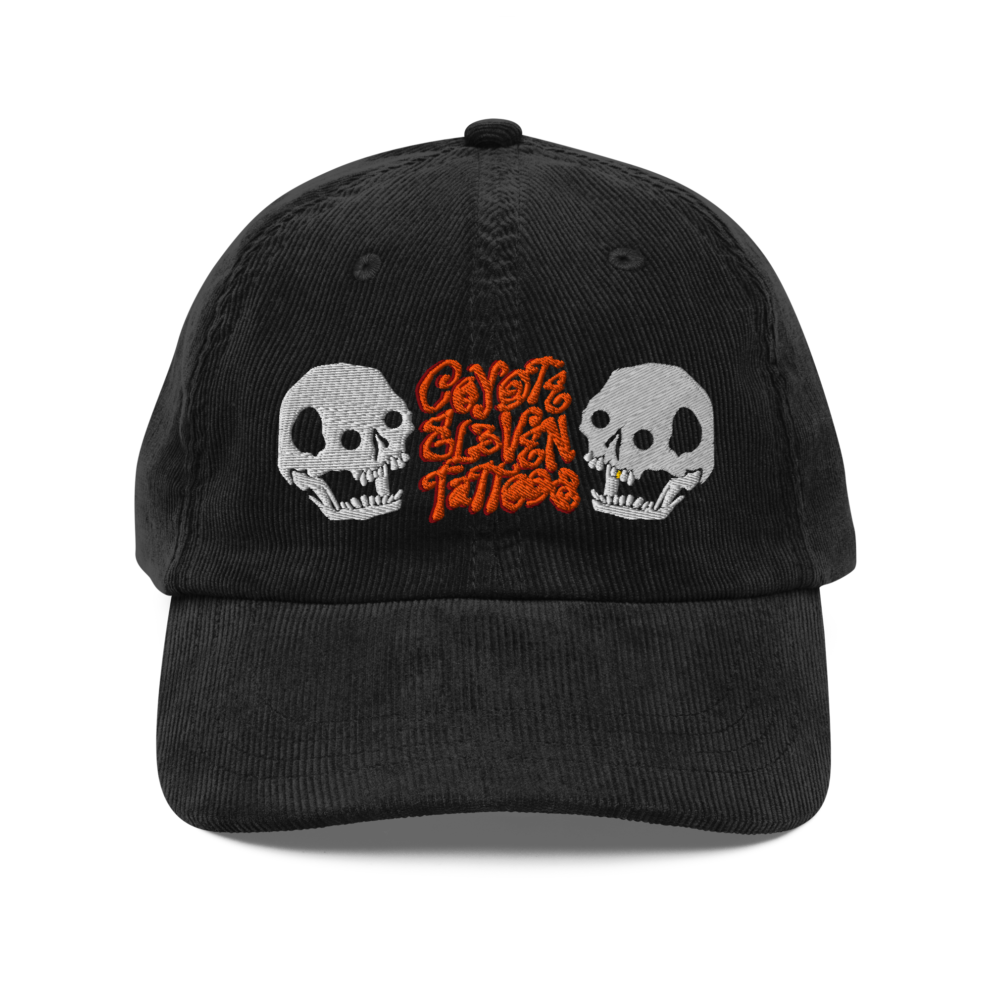 Spooky vintage corduroy cap