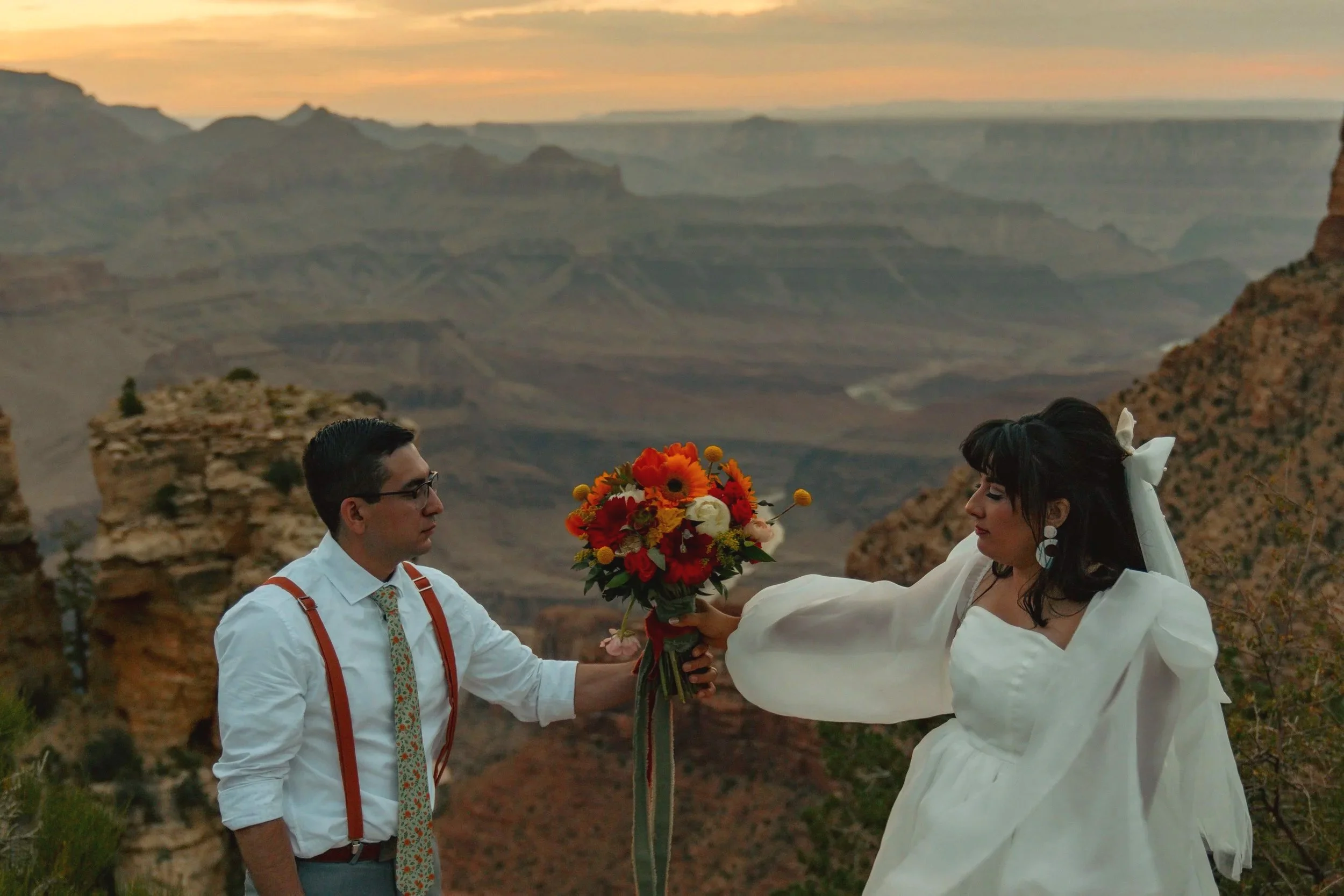 Grand Canyon adventure elopement