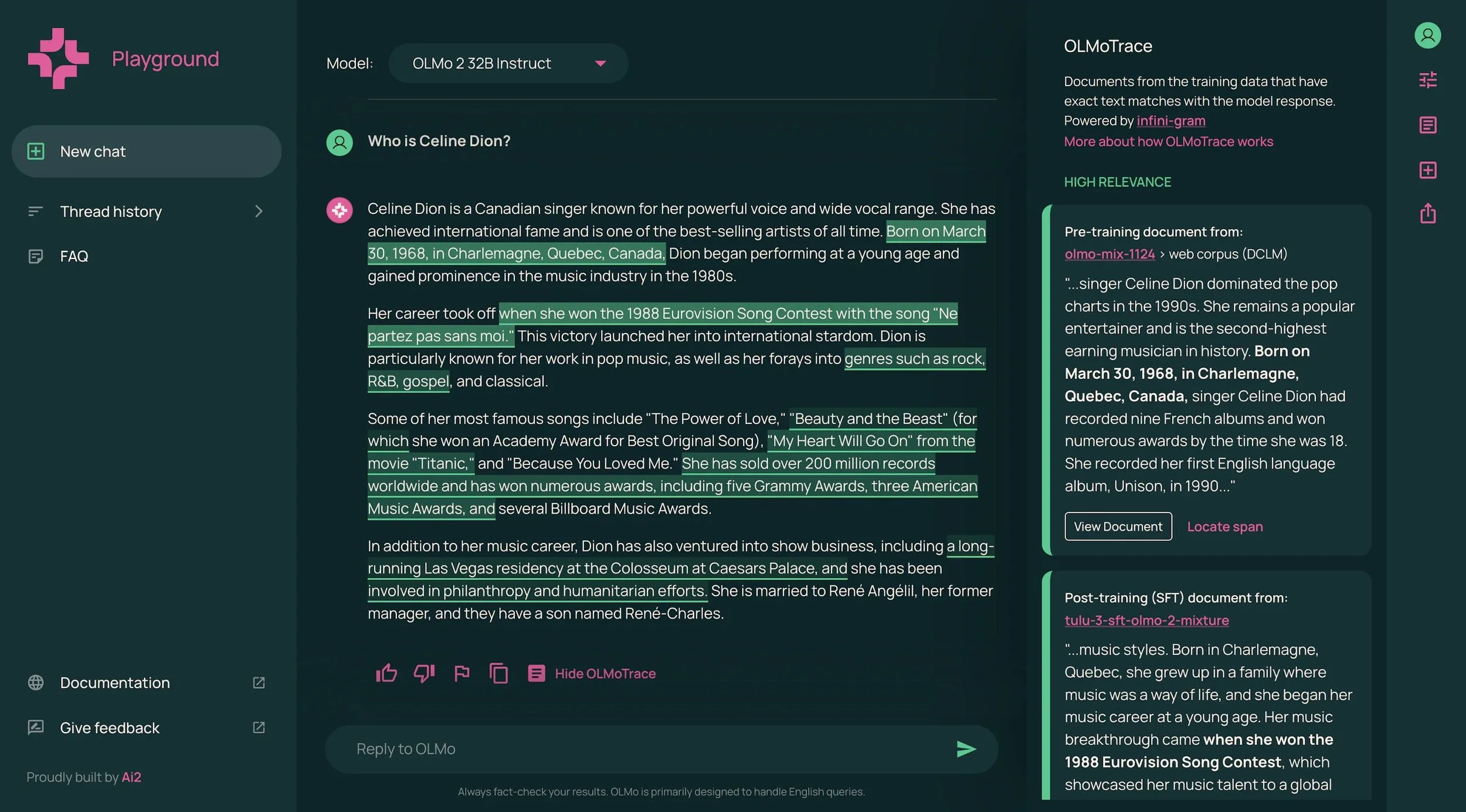 Major AI transparency breakthrough: Ai2 model displays training data ...