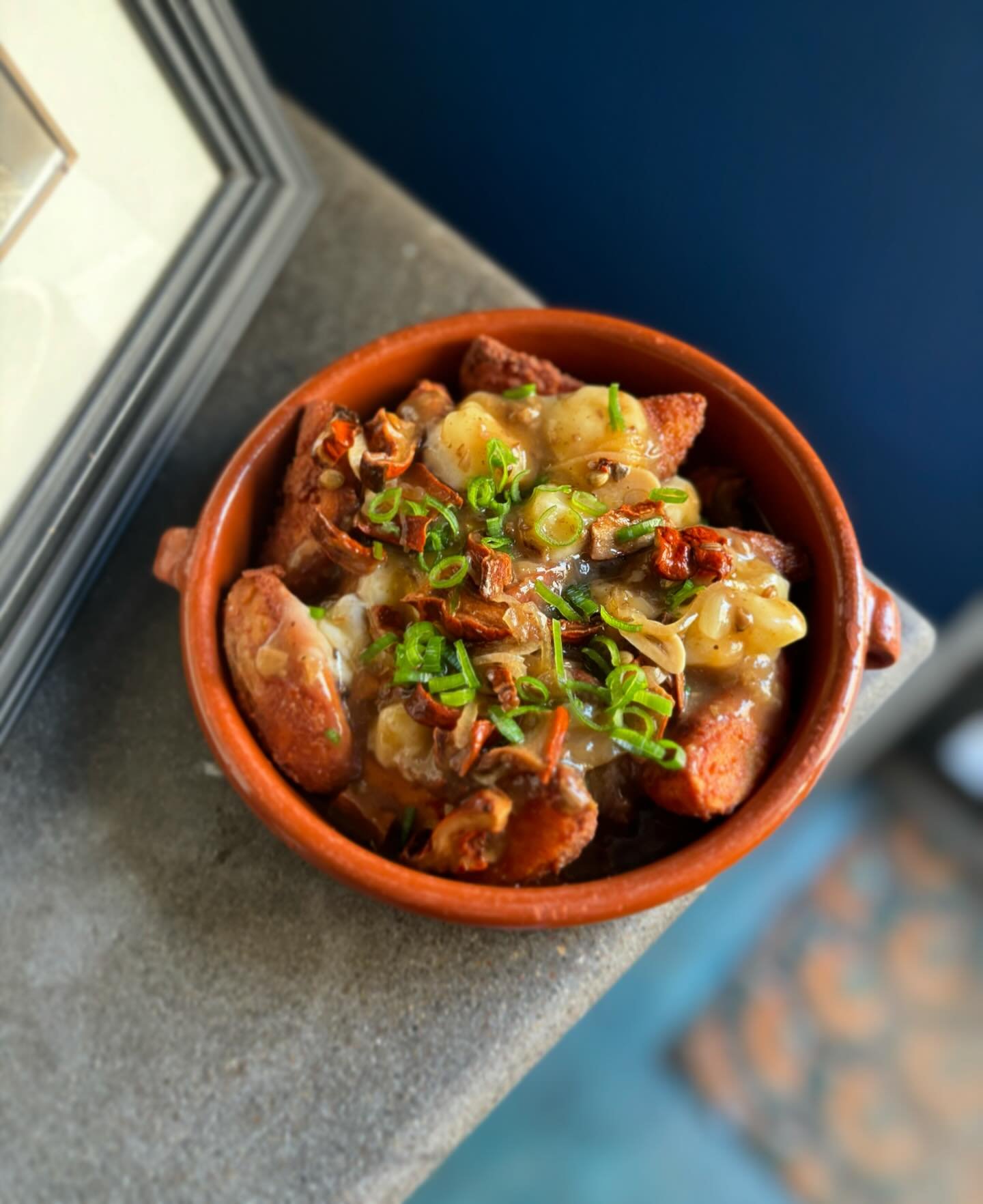 ✨New menu item!✨ JOJO POUTINE!

🥔house-made smoked jojos
🧀 cheese curds
🍄&zwj;🟫 pickled mushrooms
⚡️porcini mushroom gravy

Available now! Seating 4pm-10pm tonight. Reserve via Tock or give us a call!