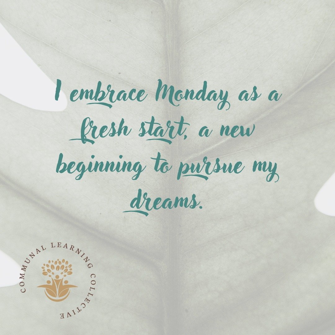 Happy Monday, friends! 

Today isn't just another day; it's a new opportunity to chase what we dream about. Let's kick off this week with a strong start&mdash;remind yourself that every Monday is a chance to reset and refocus. This isn&rsquo;t just a