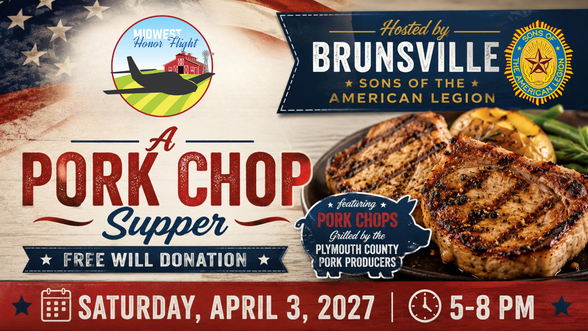 Brunsville Legion Pork Chop Fundraiser 2027