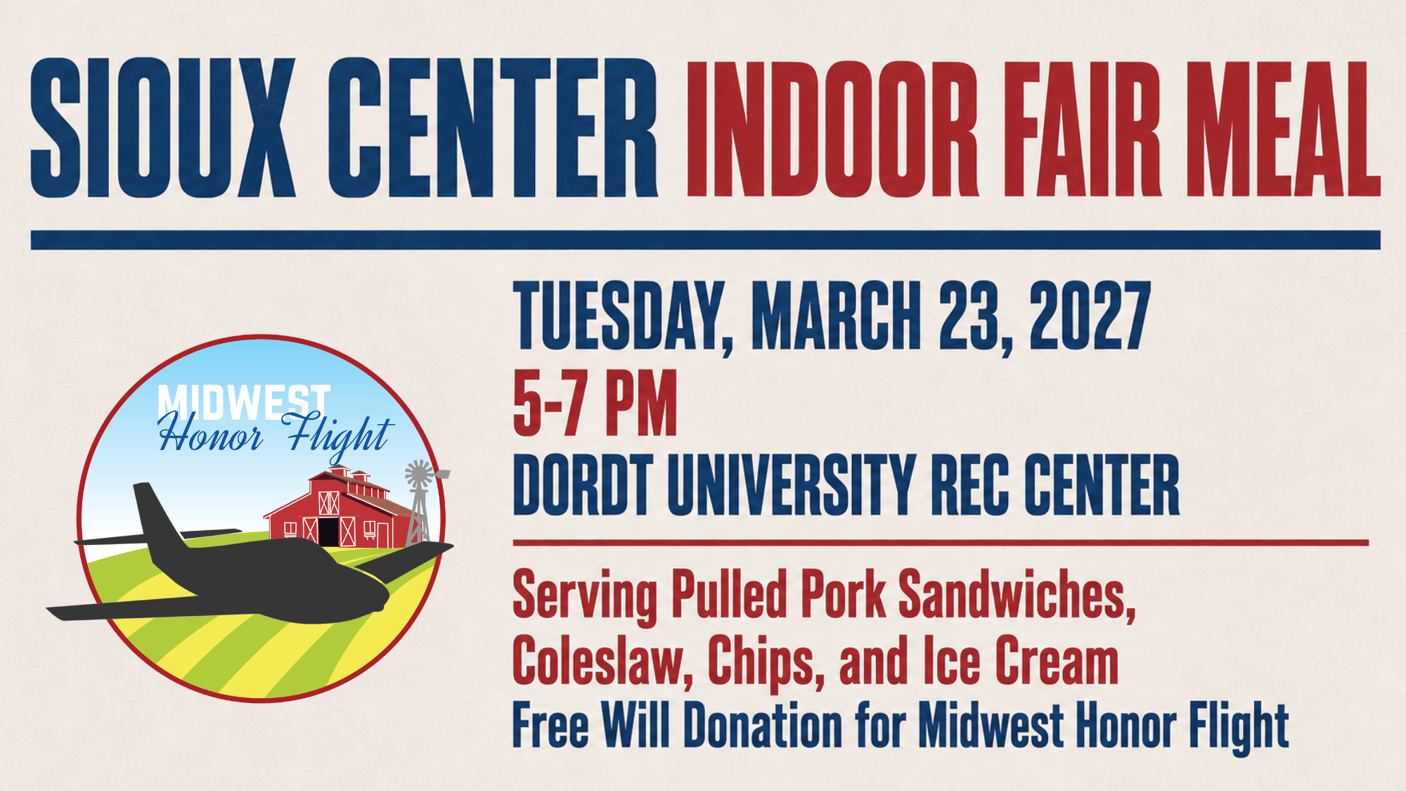 Sioux Center Indoor Fair Meal 2027