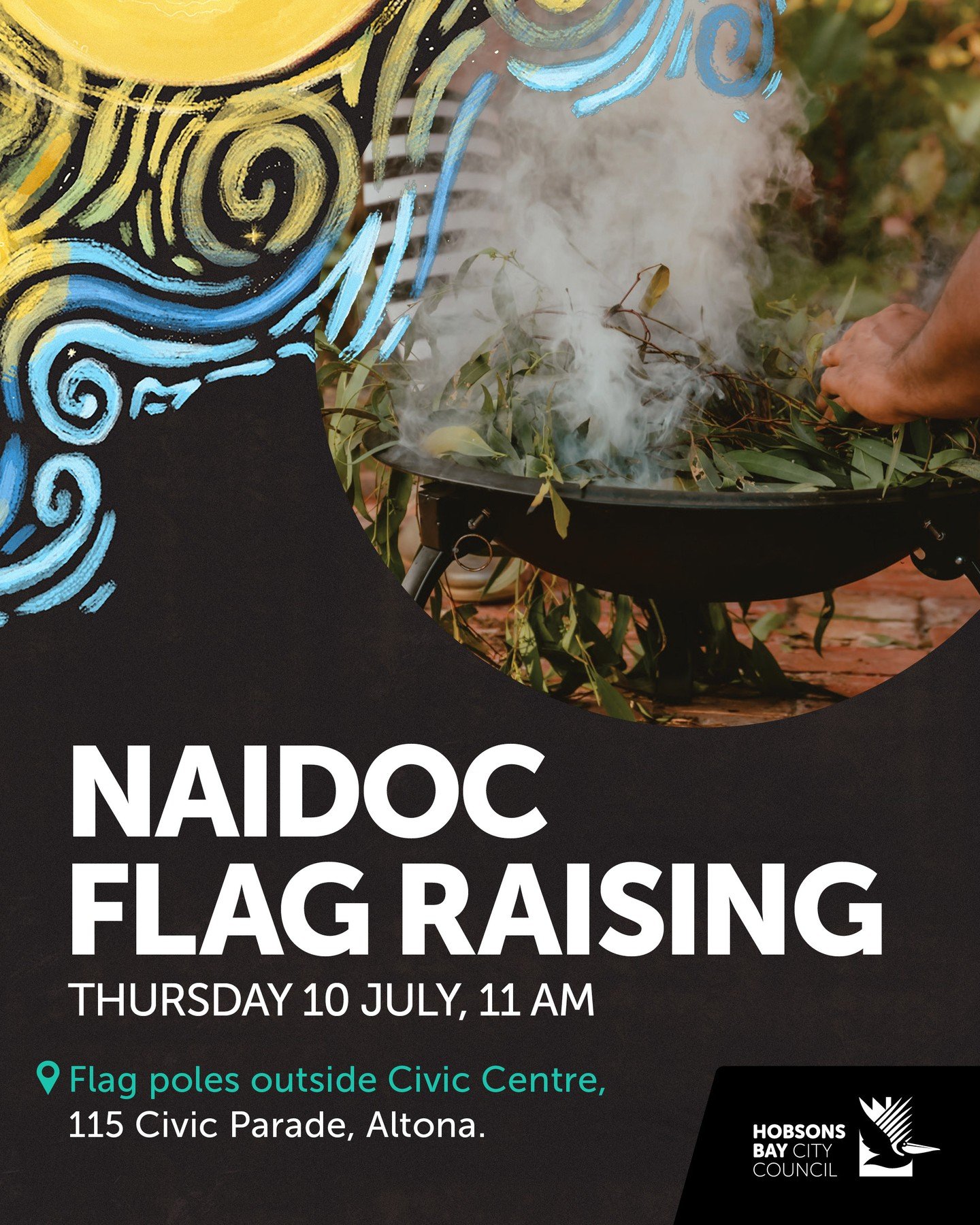 Join us for our NAIDOC Week flag raising with Welcome to Country and smoking ceremony on Thursday 10 July. ⁠
⁠
Everyone is welcome to come along and mark this national week that celebrates and recognises the history, culture and achievements of Abori