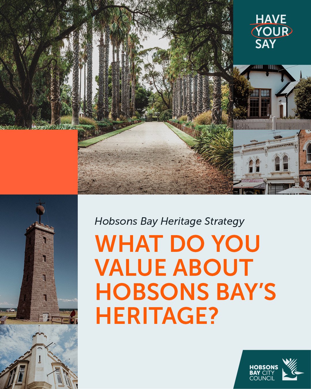 What do you value about Hobsons Bay&rsquo;s heritage? ⁠
⁠
We&rsquo;re developing a Heritage Strategy which will help us improve how we identify, protect, support, promote and celebrate our heritage. ⁠
⁠
Tell us what you value about Hobsons Bay&rsquo;
