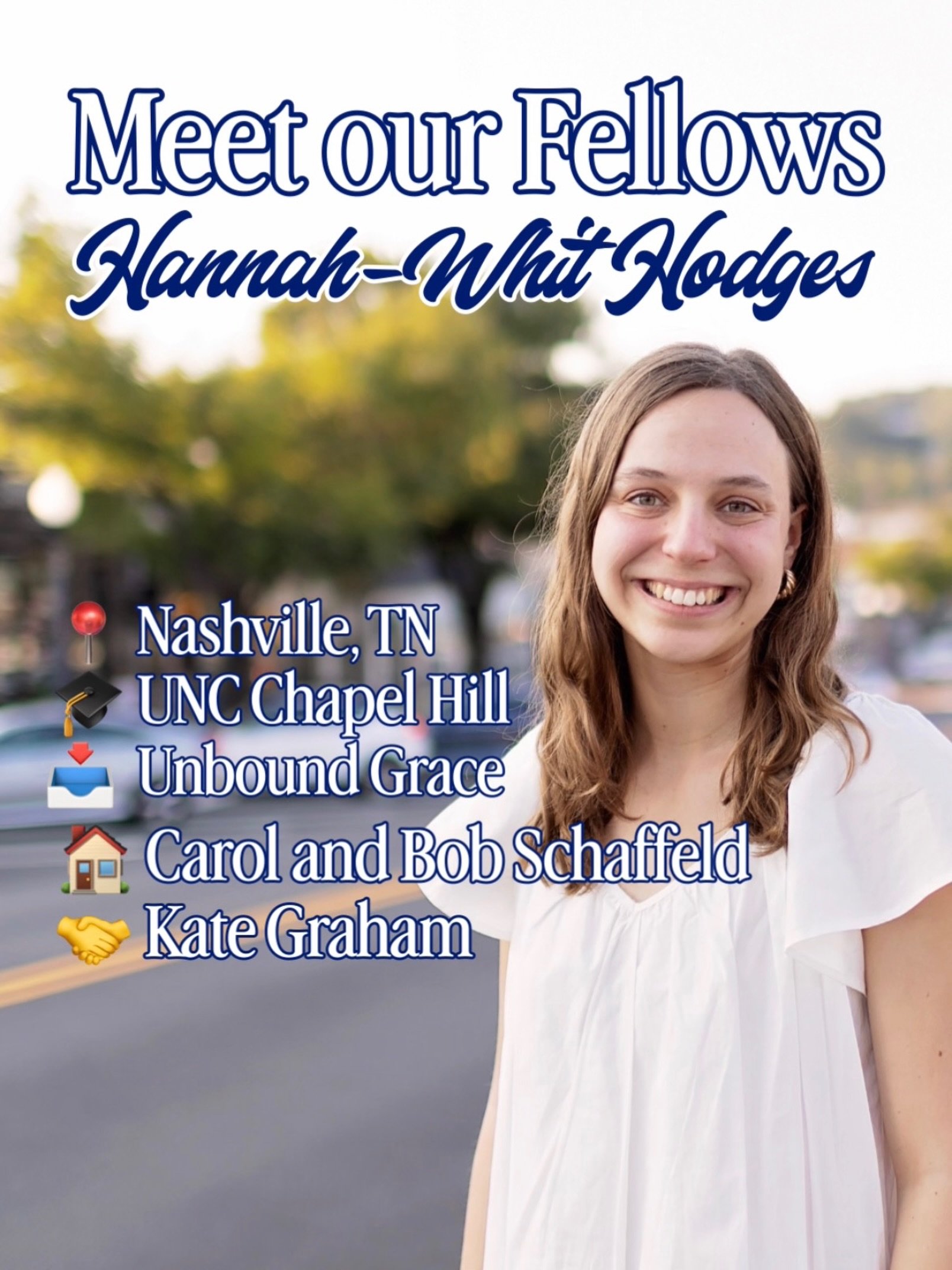 Fellows Friday!! We are so happy to have Hannah-Whit Hodges as part of our 2nd Iron City Fellows class! Hannah-Whit is from Nashville, TN, and recently graduated from UNC Chapel Hill. She&rsquo;s working at @unbound.grace , and her host family is Car