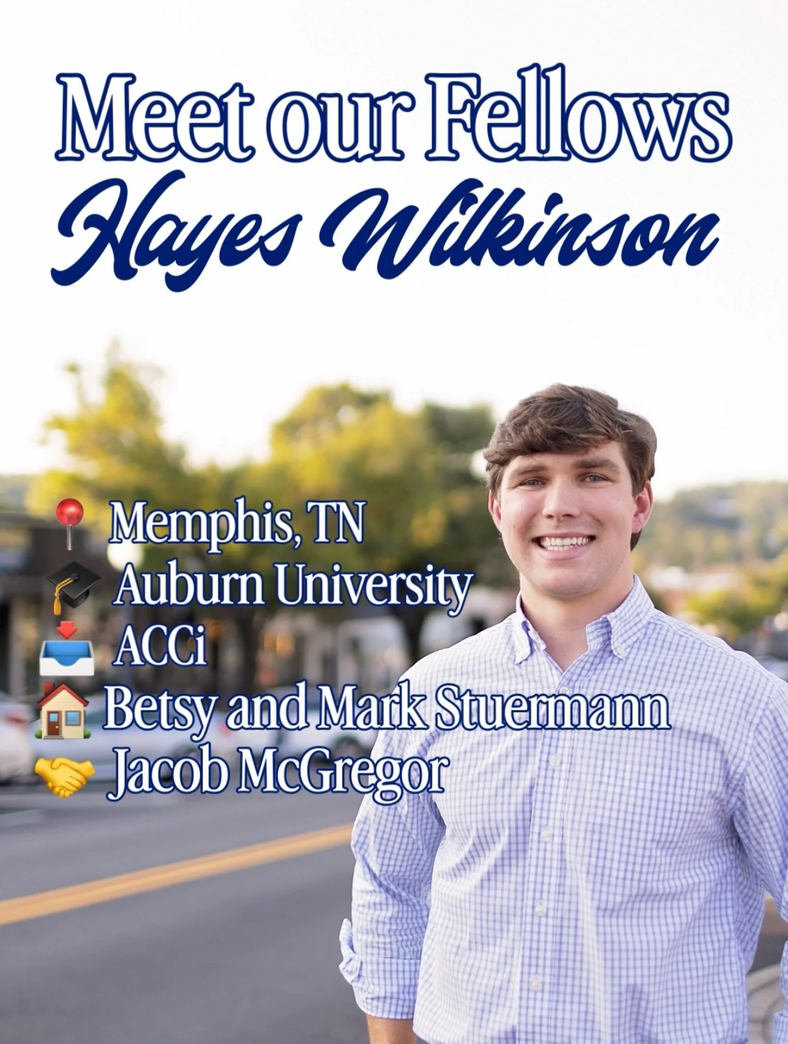 Fellows Friday!! We are so happy to have Hayes Wilkinson as part of our 2nd Iron City Fellows class! Hayes is from Memphis, TN, and recently graduated from Auburn University. He&rsquo;s working at @acci_birmingham , and he has joined the fun at  Bets