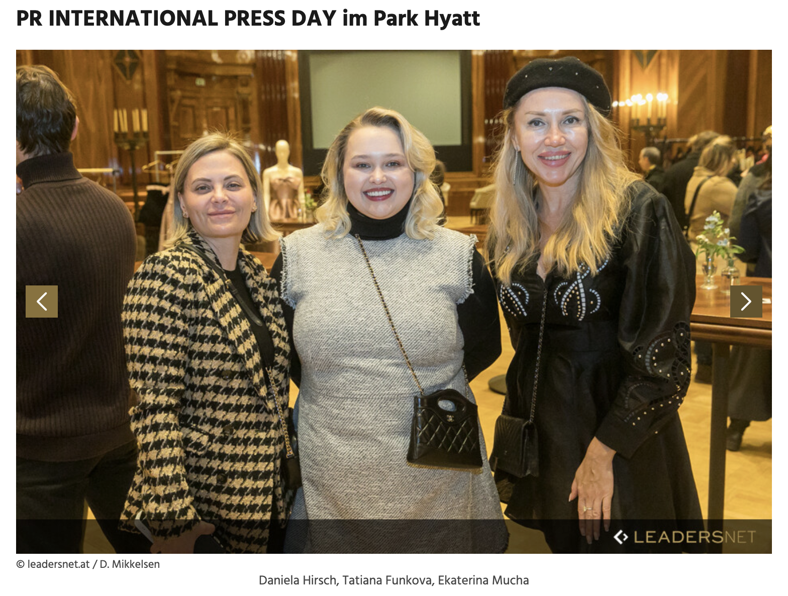 PR INTERNATIONAL PRESS DAY, Leadersnet AT