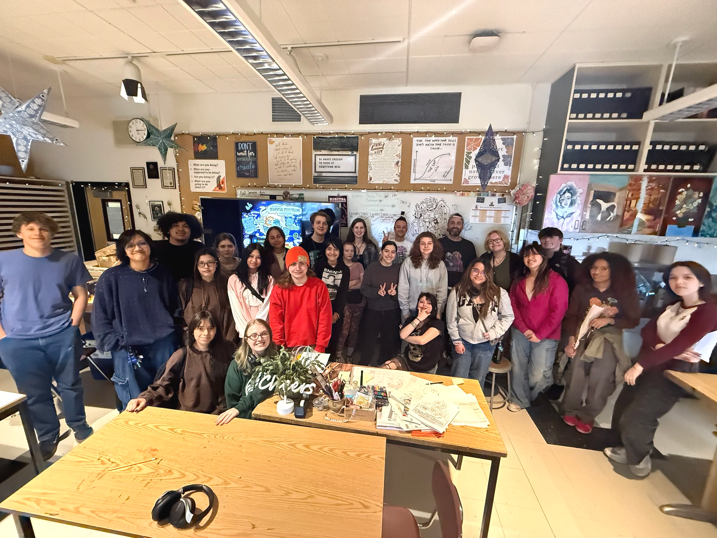 2025 comic art workshop with the artists of 80% Studios, creators of the Chickaloonies