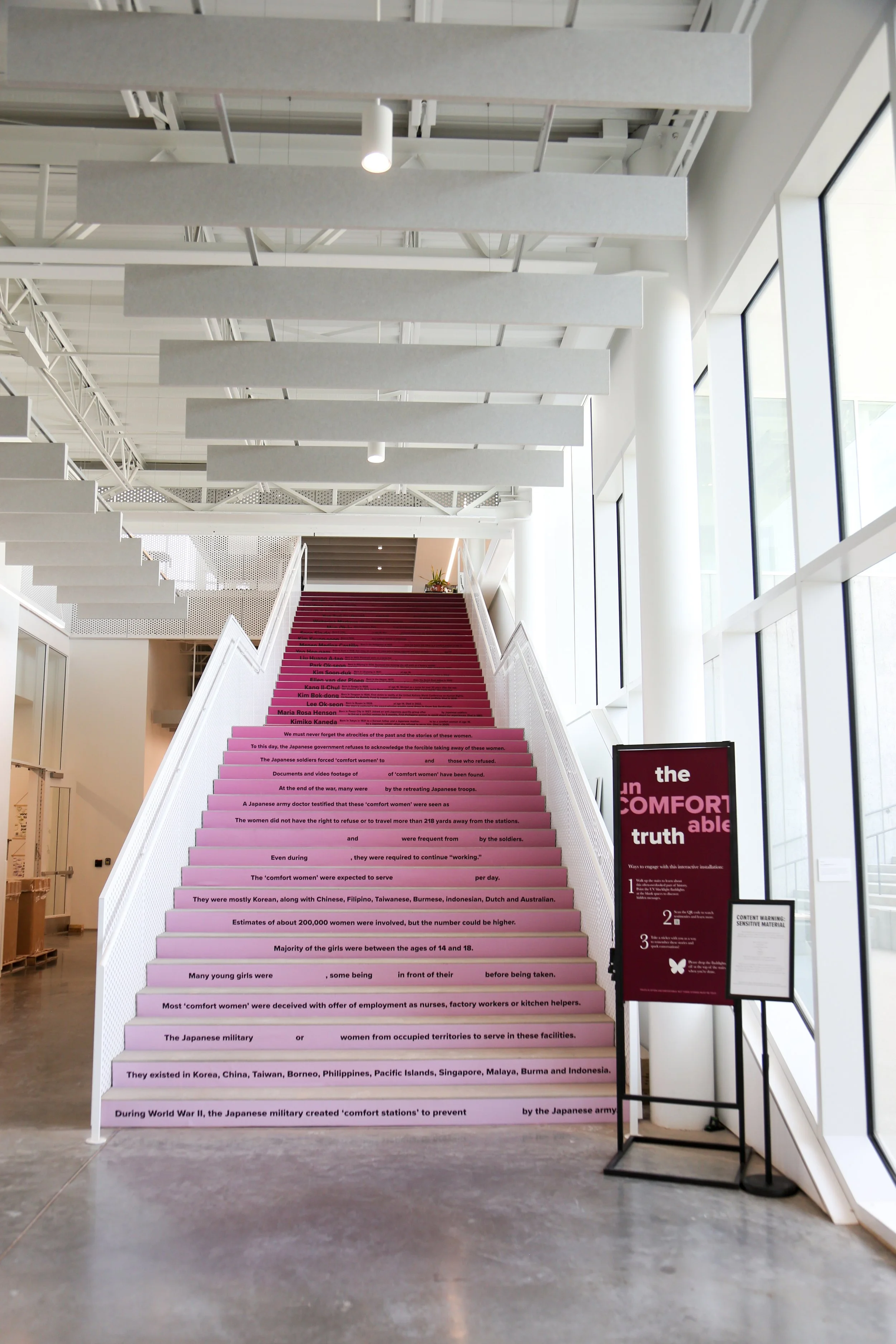 large-scale, stair installation