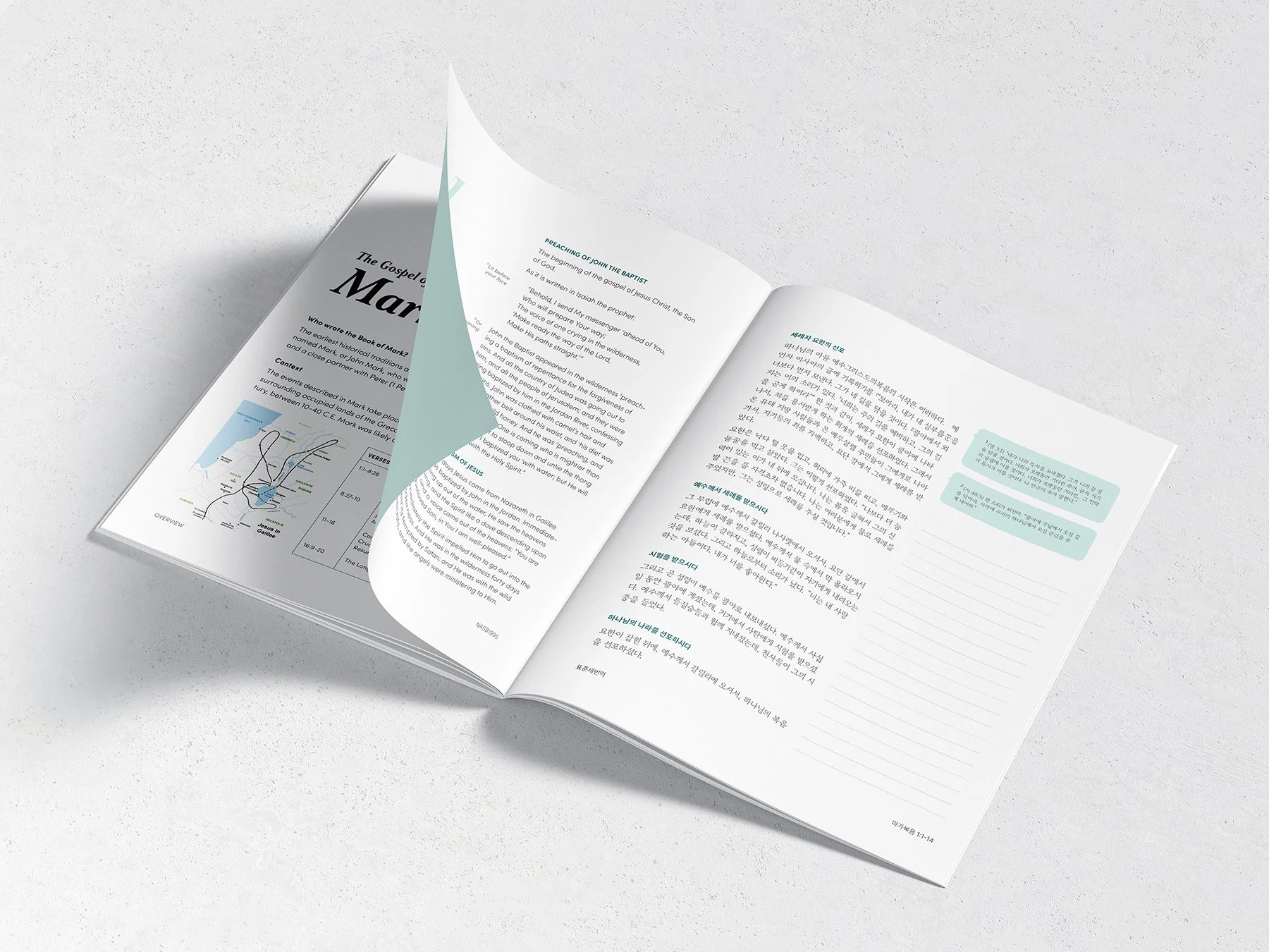 mock-up of redesigned Bible