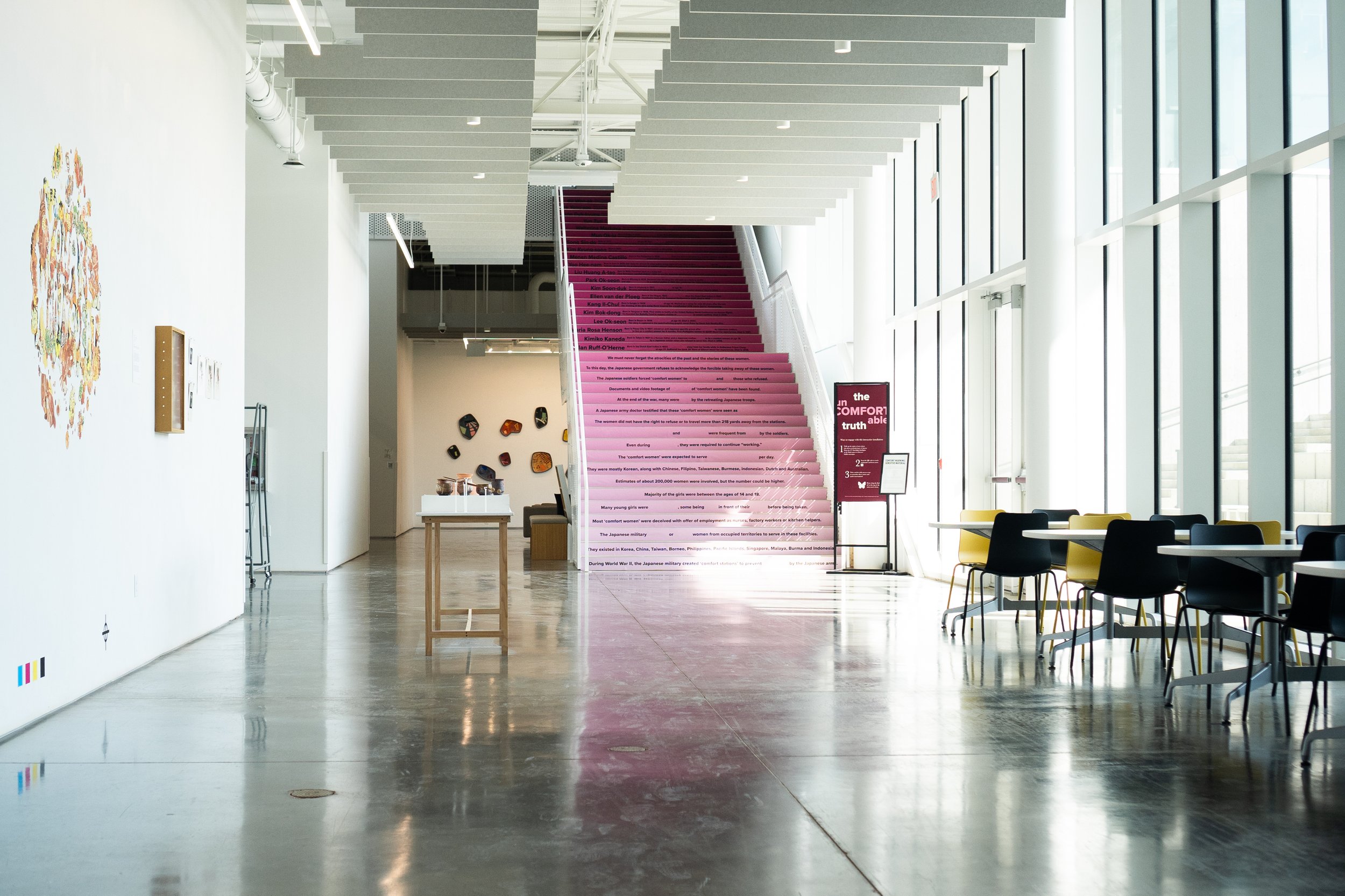 installation located at the Studio and Design Center at the University of Arkansas, School of Art