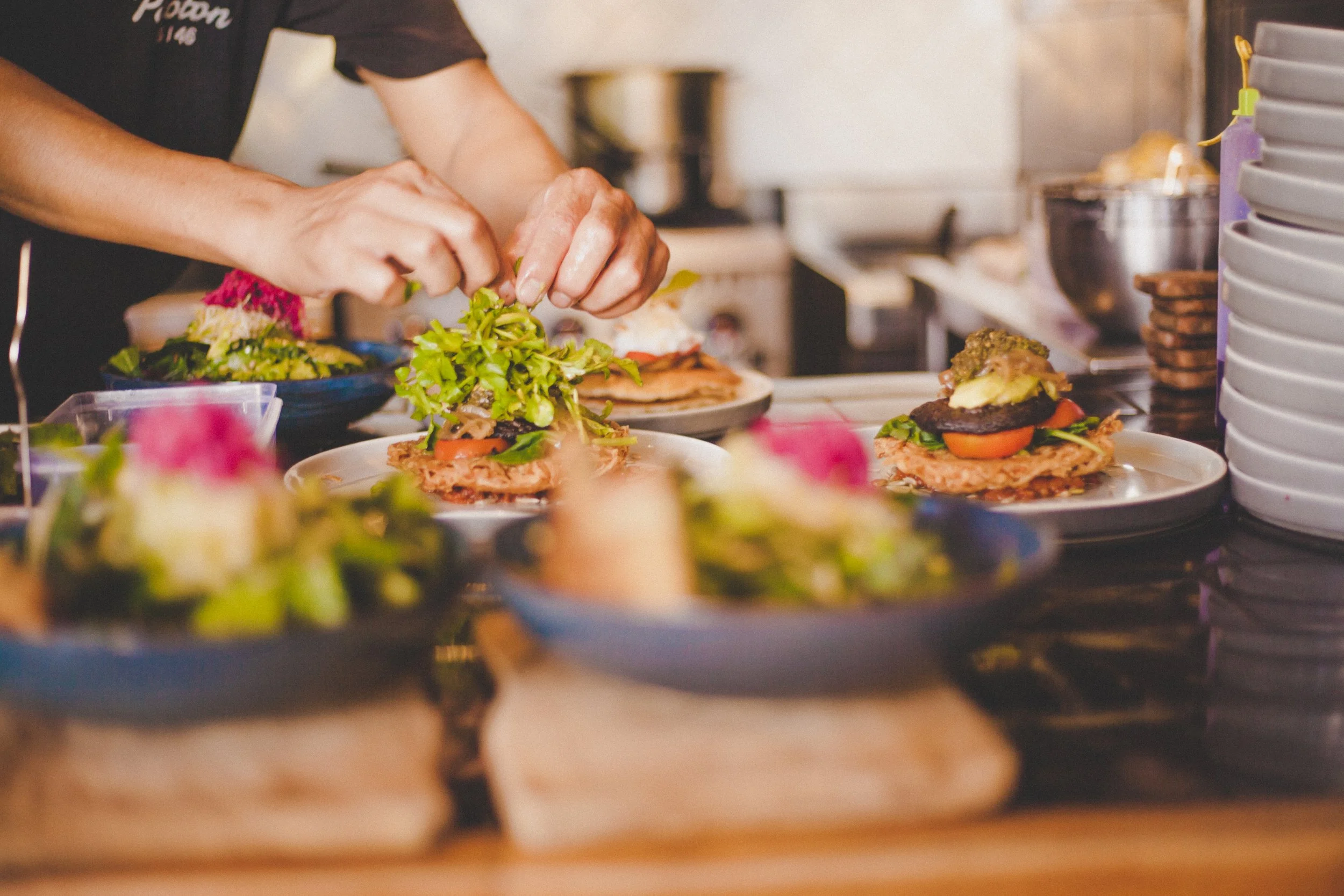 A photo of food being prepared