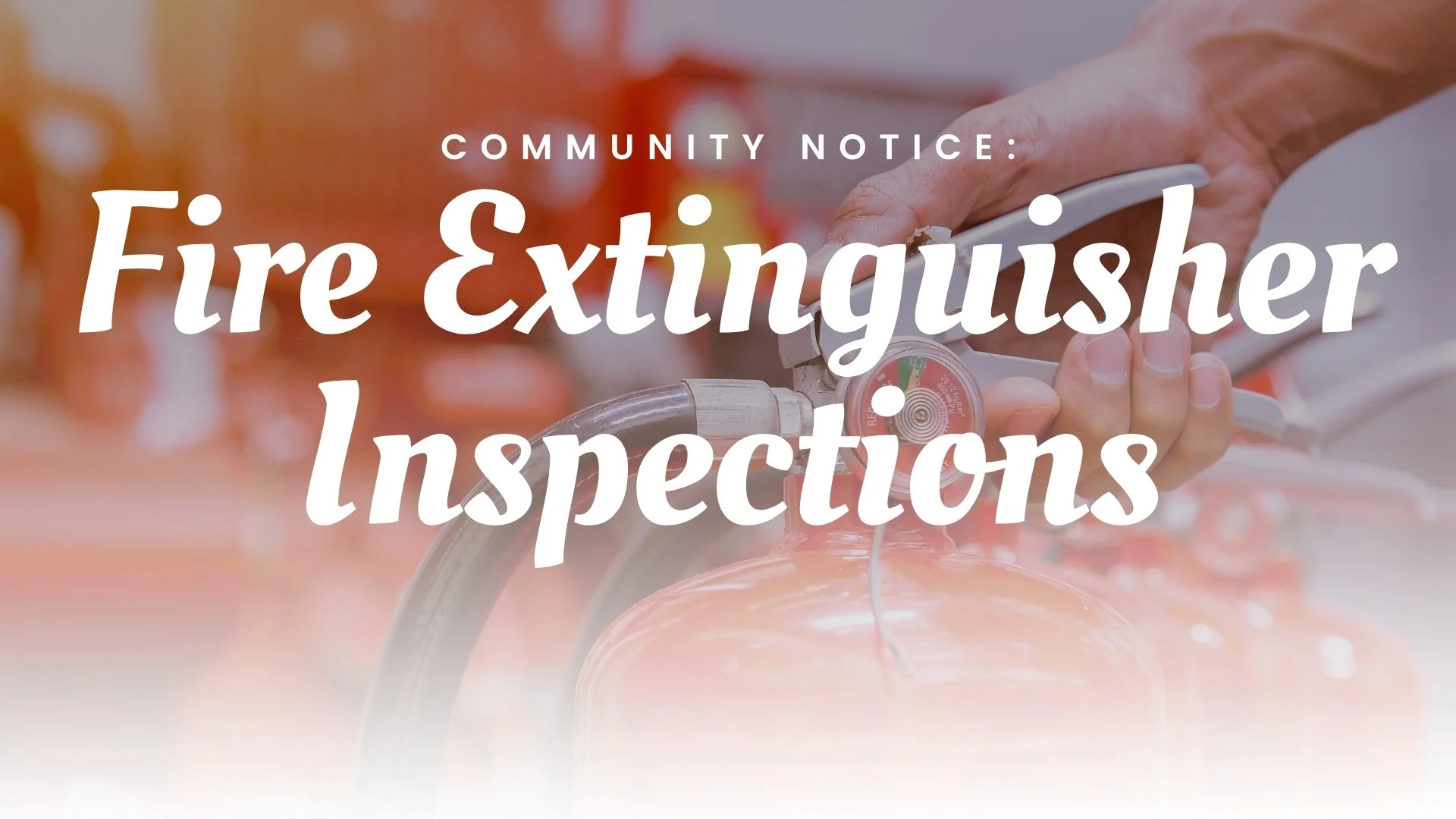 2023 Annual Fire Extinguisher Inspection
