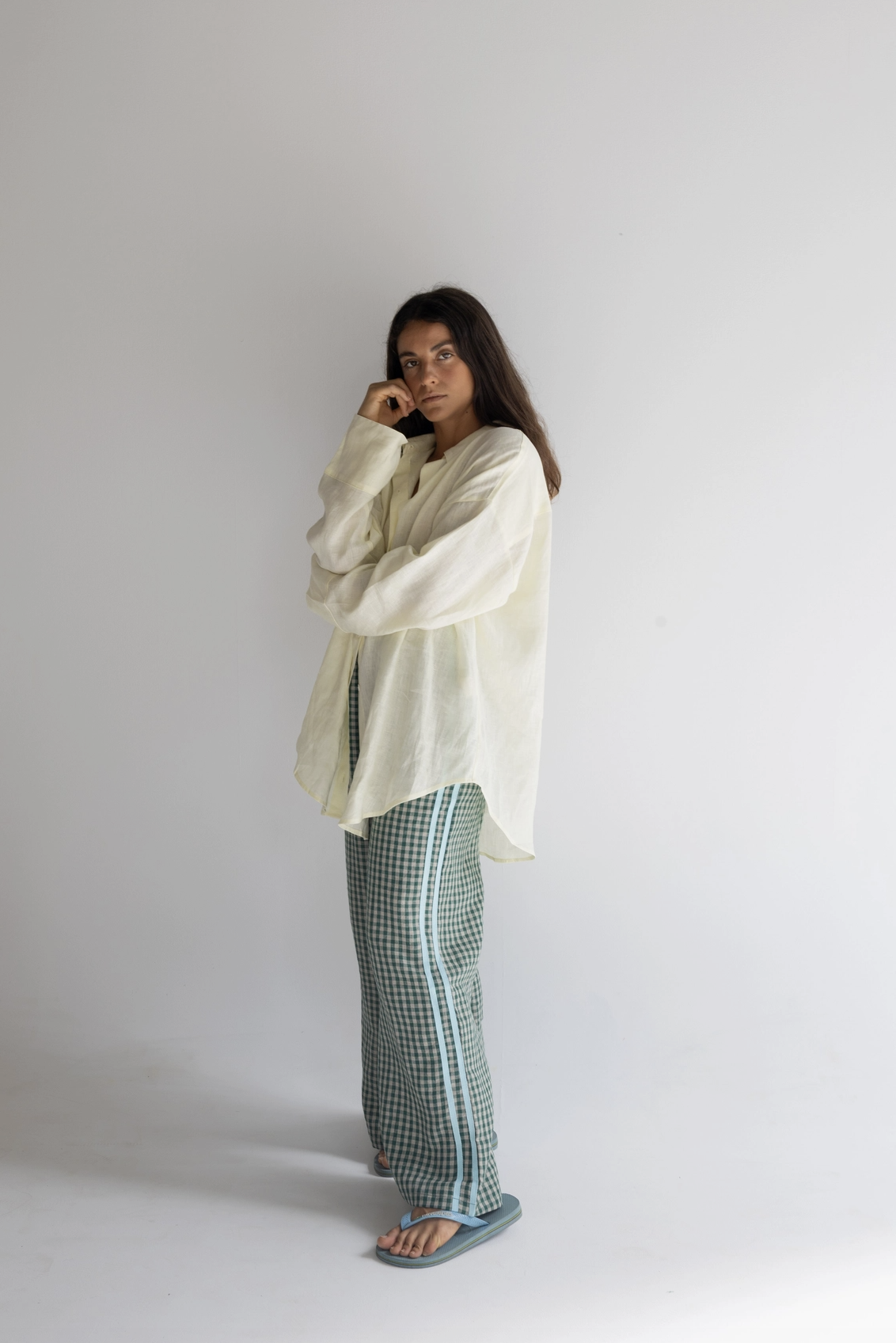 green gingham track pant 3.png