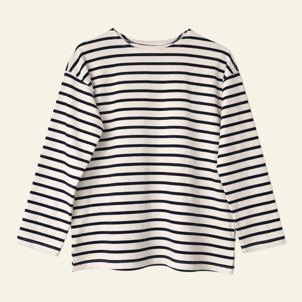 Cream + Navy  Marseille Top