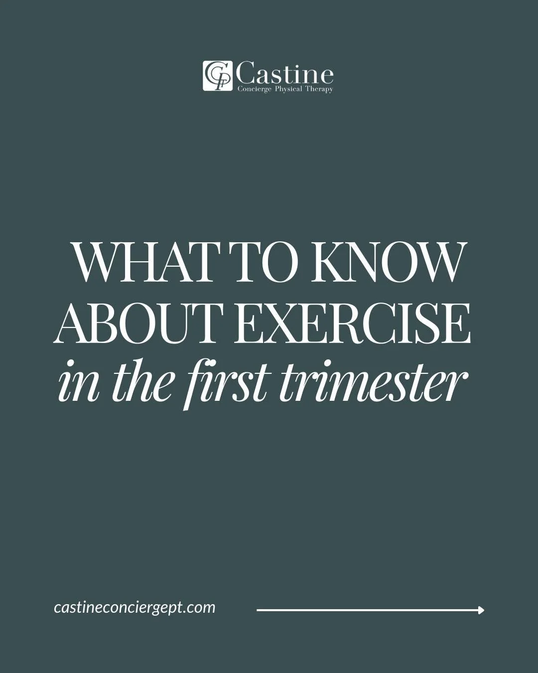 Fatigue and nausea are common in
the first trimester &mdash; but even
gentle, short bouts of movement
can make a meaningful difference. Exercise is considered safe for
most people in early pregnancy
and does not increase miscarriage
risk. CCPT provid