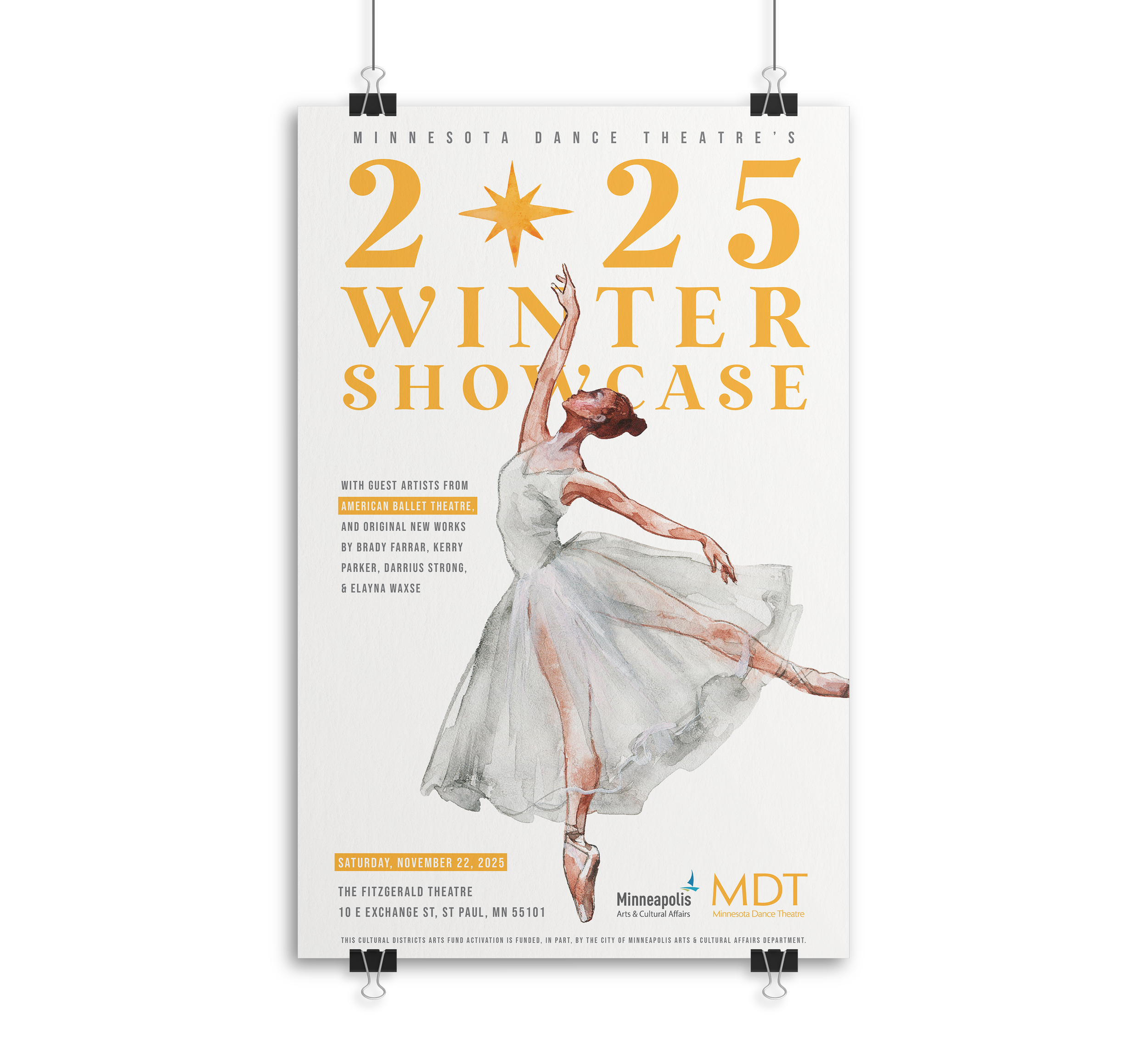 MDT Winter Showcase Poster and Social Media