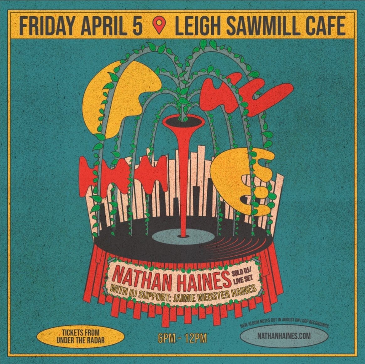 This Friday, the legend of @nathan.haines comes back to the stage of the Leigh Sawmill. Grab your tickets from @undertheradarnz. We can&rsquo;t wait!