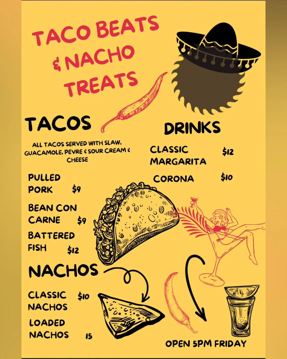 Friday&rsquo;s shaping up nicely at the Mill
Tacos, nachos &amp; good beats from 5&ndash;8pm, then stick around for Dub Penguins bringing their Sublime tribute from 8pm.
$20 on the door &ndash; ticket holders only from 7.30pm.
R18 gig.
Link for ticke