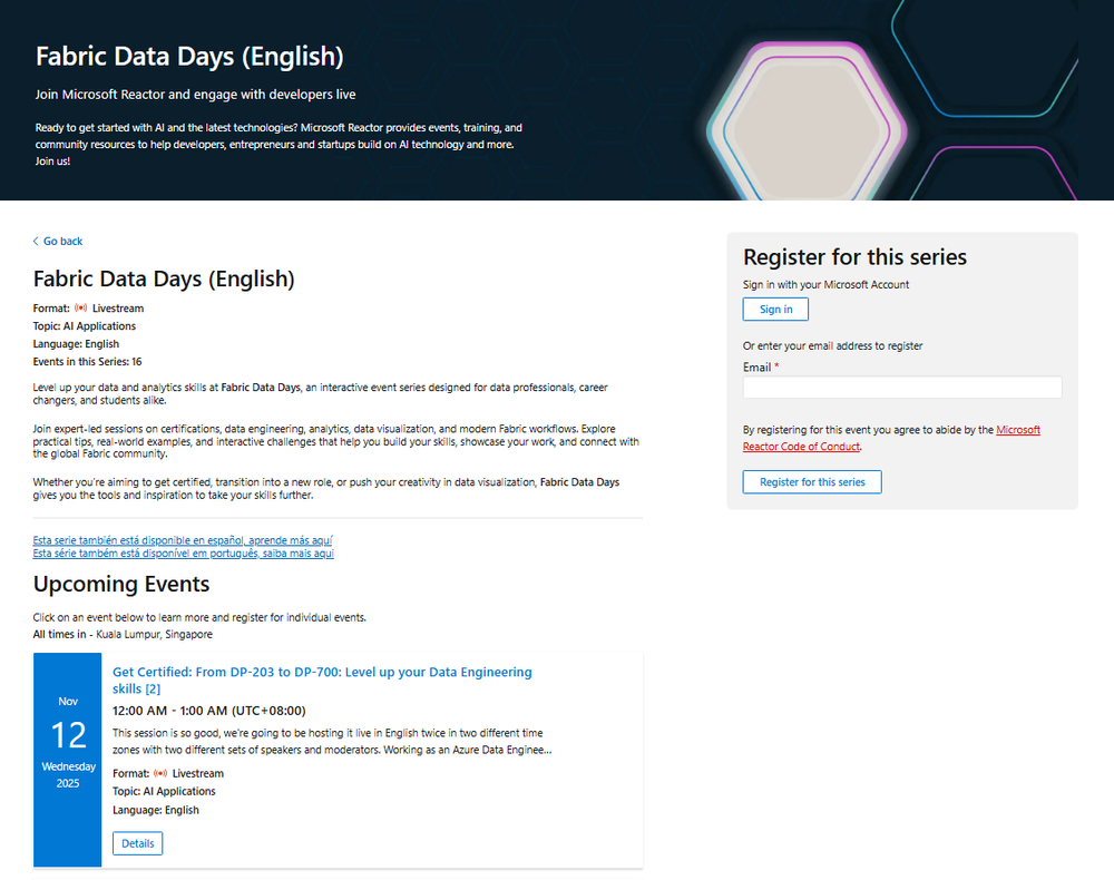 Power BI Launches Fabric Data Days for Students and Professionals