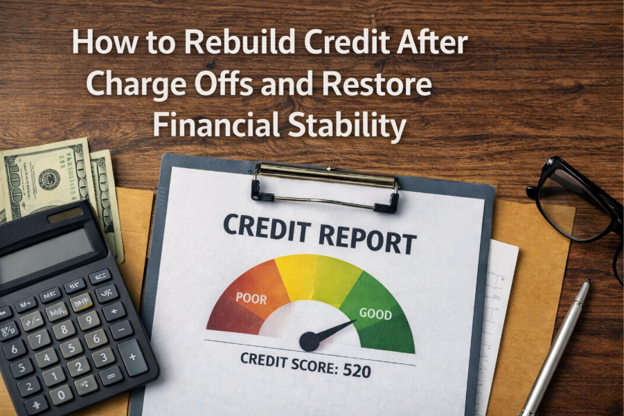 How to Rebuild Credit After Charge Offs and Restore Financial Stability?&nbsp;