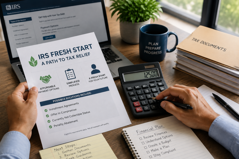 IRS Fresh Start: How Realistic Is Tax Debt Relief?