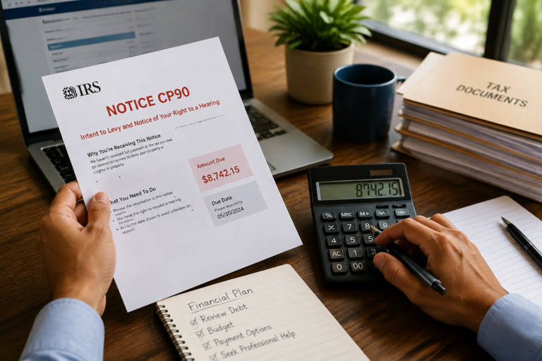 Your Step-by-Step Guide To IRS Notice CP90