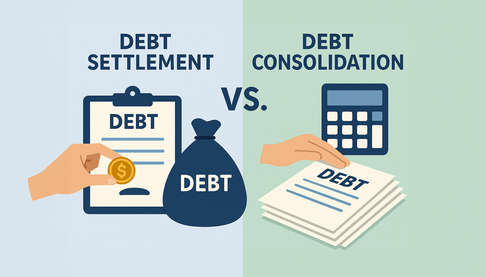 Debt Consolidation vs. Debt Settlement: What’s the Difference and Which ...