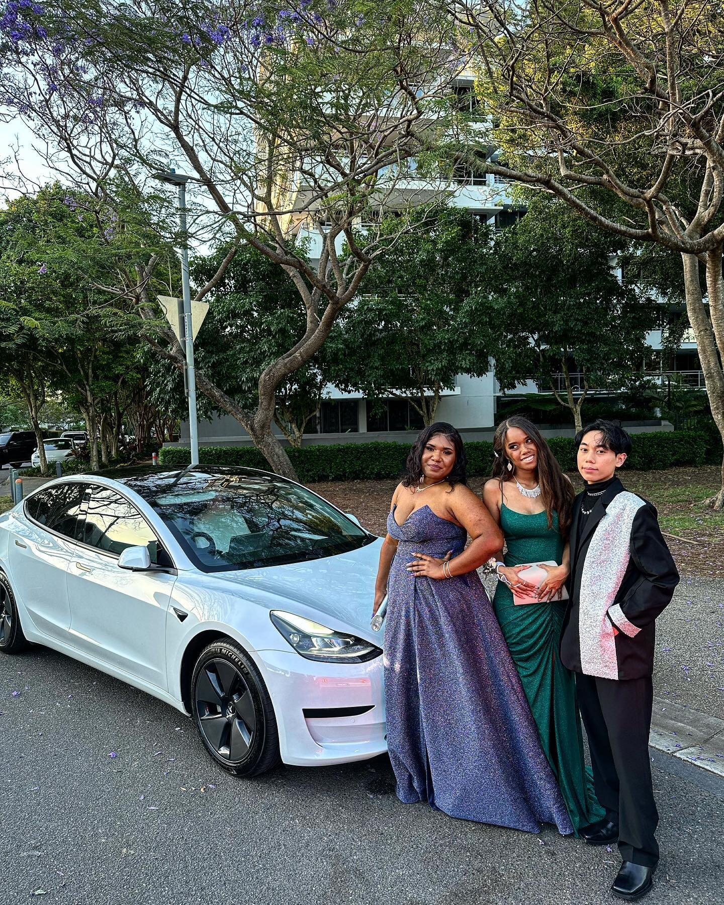 School Formal ft. our #teslamodel3 
.
.
.
.
.
.
.
.
#tesla #model3 #australia #brisbane