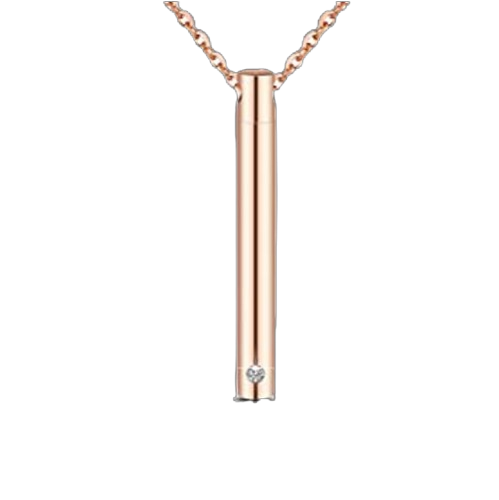 Rosegold Vertical Ash Necklace