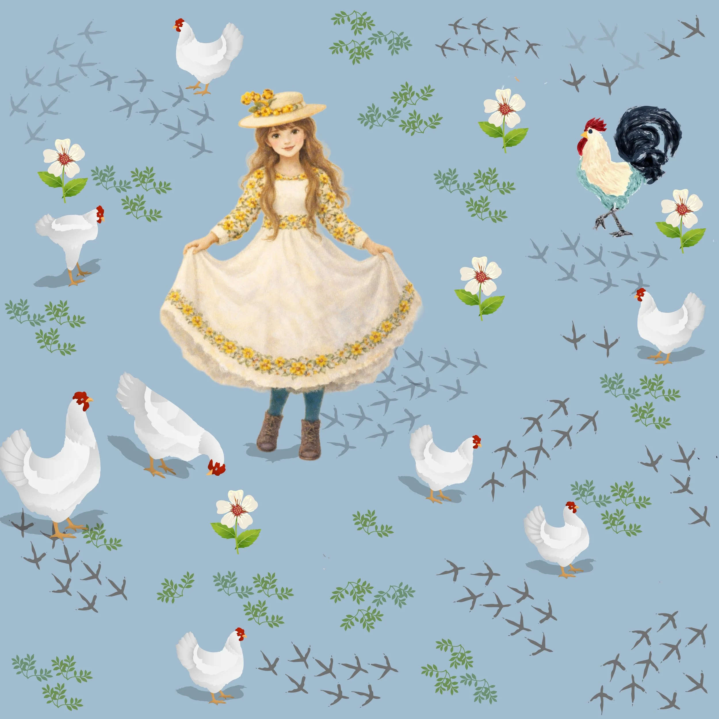 farmgirl and her chickens.jpg