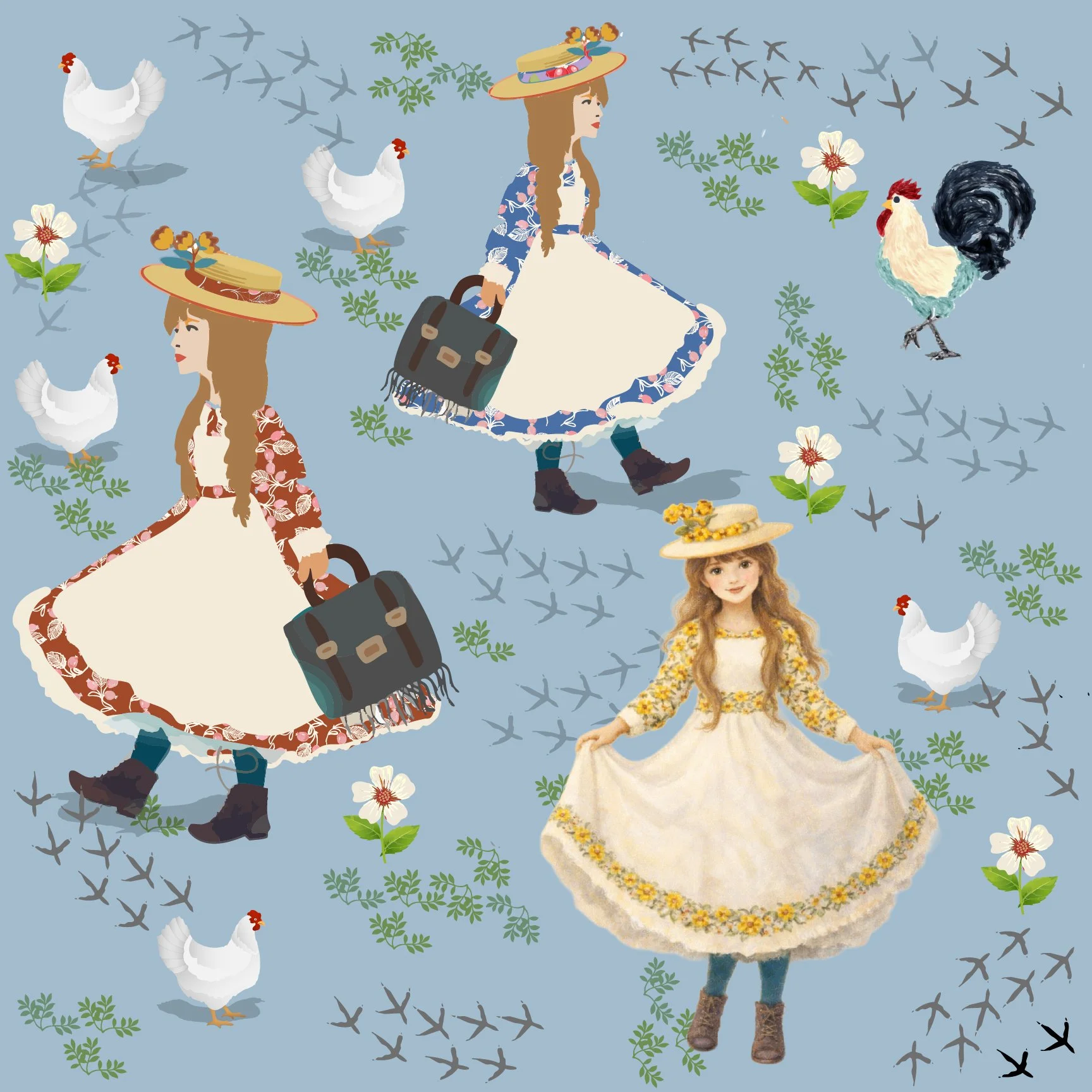farmgirl and her chickens 2.jpg