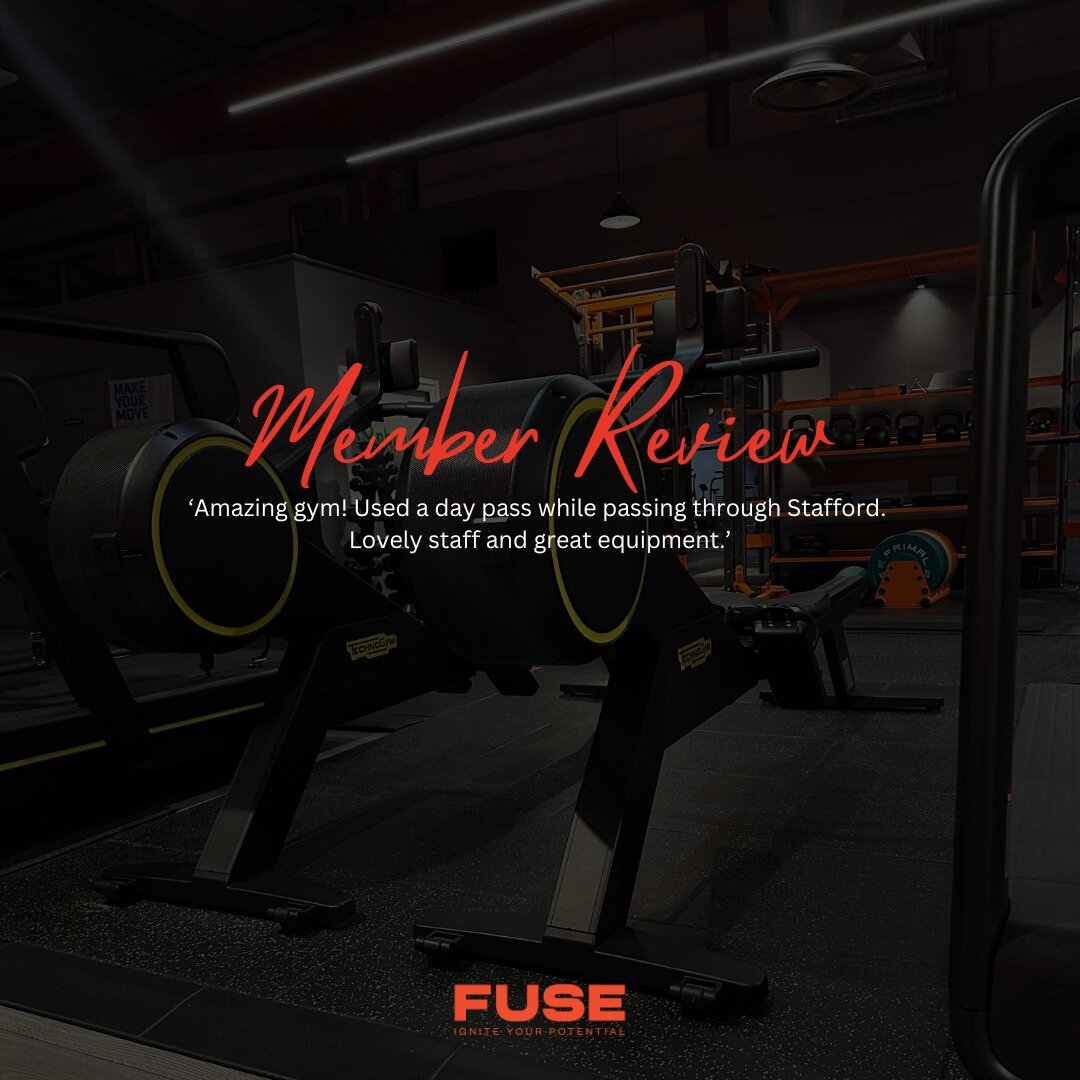 Take a look at one of our recent Google Reviews! 

'Amazing gym! Used a day pass while passing through Stafford. Lovely staff and great equipment.' 

Did you know that we do Day Passes? 

This means whether you are in Stafford visiting family or frie