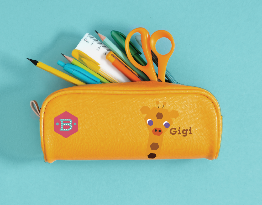 Gigi the giraffe pencil case