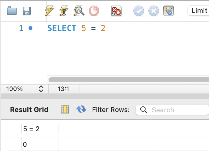 EQUAL TO Operator - SQL — Data Trail Mix