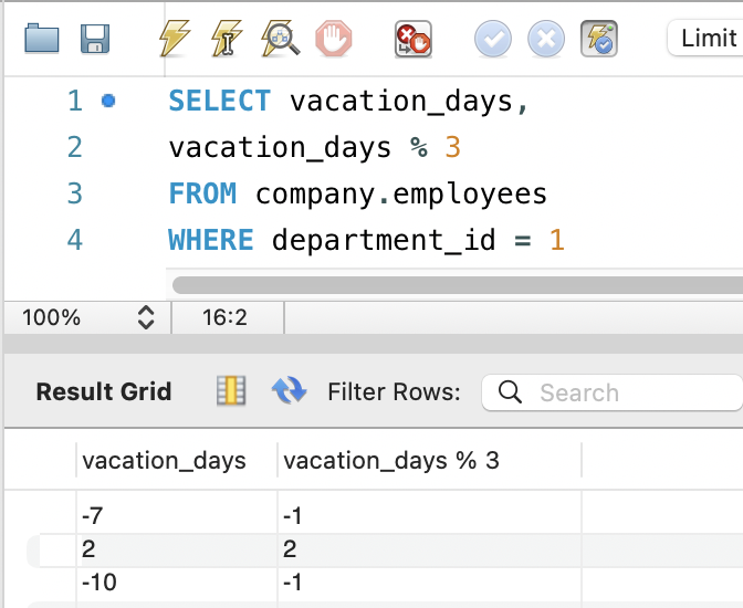 MODULUS Operator SQL Data Trail Mix Modulus operator sql data trail mix