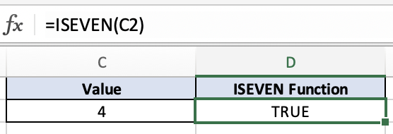 ISEVEN Function - Excel — Data Trail Mix