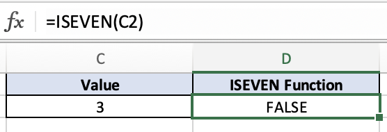 ISEVEN Function - Excel — Data Trail Mix